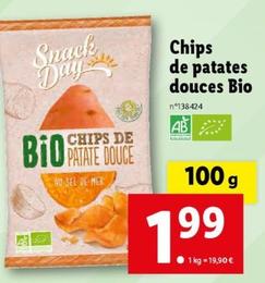 Chips De Patates Douces Bio