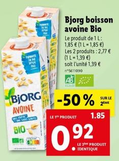 Bjorg - Boisson Avoine Bio