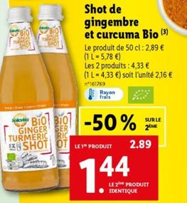 Solevita - Shot De Gingembre Et Curcuma Bio