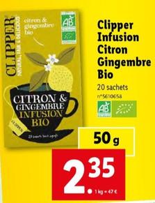 Clipper - Infusion Citron Gingembre Bio
