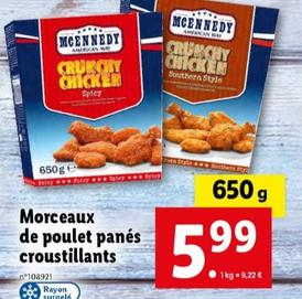 mcennedy - morceaux de poulet panés croustillants