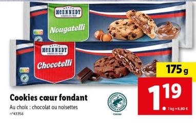 Mcennedy - Cookies Cœur Fondant