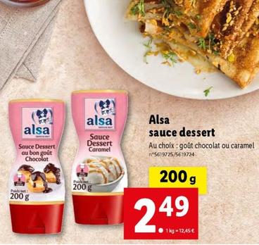 Alsa Sauce Dessert