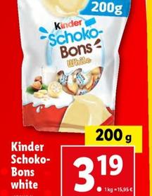 Ferrero - Kinder Schoko Bons White