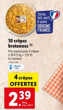 10 crêpes bretonnes
