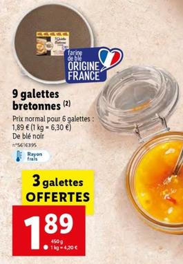 9 galettes bretonnes