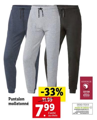 Pantalon Molletonné