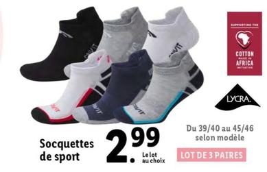 Lycra - Socquettes De Sport