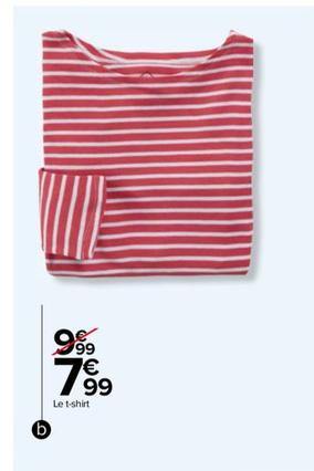 Le T-shirt offre à 7,99€ sur Carrefour Drive