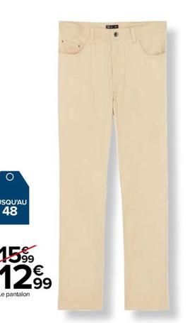 Le Pantalon offre à 12,99€ sur Carrefour Drive