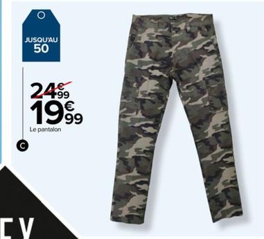 Le Pantalon offre à 19,99€ sur Carrefour Drive