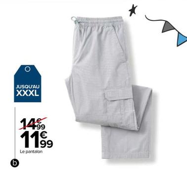 Le Pantalon offre à 11,99€ sur Carrefour Drive