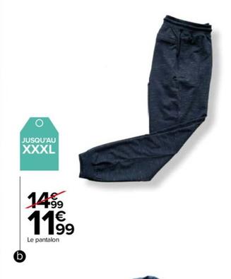Le Pantalon offre à 11,99€ sur Carrefour Drive