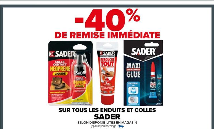 Sader - Sur Tous Les Enduits Et Colles