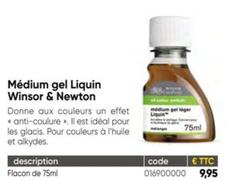 Winsor & Newton - Médium Gel Liquin  offre à 9,95€ sur Dalbe