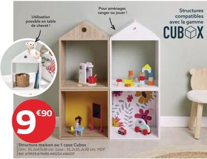 cubox - structure maison ou 1 case