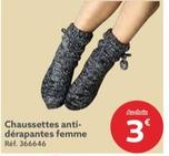 Chaussettes Anti- Dérapantes Femme