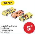 Lot De 3 Voitures Couleurs Changeantes