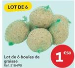 Lot De 6 Boules De Graisse