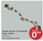 Jouet Corde À 3 Nœuds Pour Chien