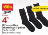 Chaussettes Thermique 3 Paires