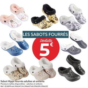 Sabot Hipps Fourrés Adultes Et Entants