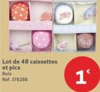 Lot De 48 Caissettes Et Pics