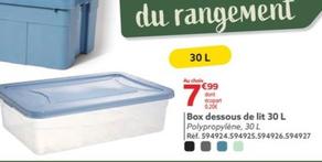 Box Dessous De Lit 30 L