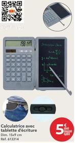 calculatrice avec tablette d'écriture