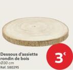 Dessous D'assiette Rondin De Bois