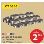 Lot De 30 Bougies Parfumées