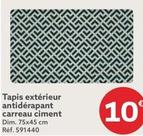 Tapis Extérieur Antidérapant Carreau Ciment