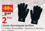 gants thermiques tactiles