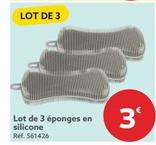 Lot De 3 Éponges En Silicone