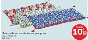 Matelas De Sol Imprimé Avec Pompons