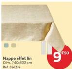 Nappe Effet Lin