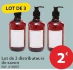 Lot De 3 Distributeurs De Savon