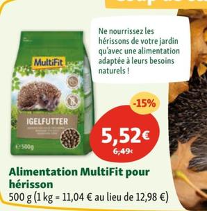 Multifit - Alimentation Pour Herisson 500 g