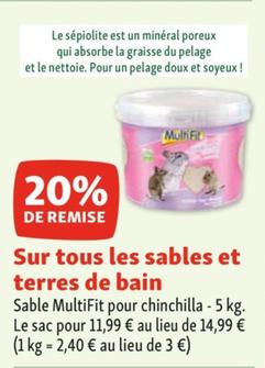 Multifit - Sable Pour Chinchilla