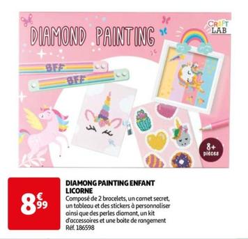 Licorne - Diamong Painting Enfant