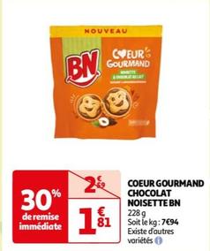 Coeur Gourmand Chocolat Noisette Bn