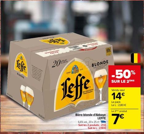 Leffe - Bière Blonde D'abbaye