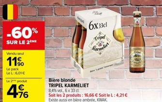 tripel karmeliet - bière blonde