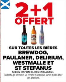Découvrez une sélection de bières exceptionnelles : Brewdog, Paulaner, Delirium, Westmalle et St Stefanus - Sur Toutes Les Bières !