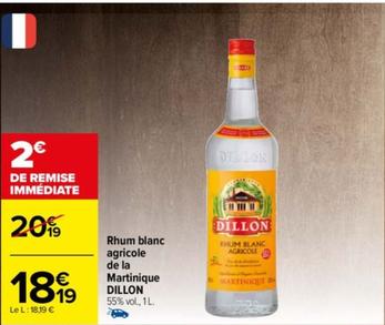 dillon - rhum blanc agricole de la martinique