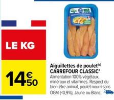 carrefour - aiguillettes de poulet classic'