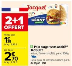Jacquet - Pain Burger Sans Additif