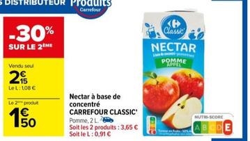 carrefour - nectar à base de concentré classic'