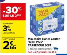 Carrefour - Mouchoirs Blancs Confort