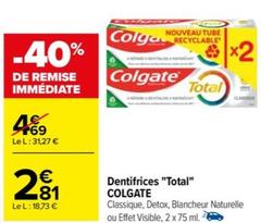 colgate - dentifrices